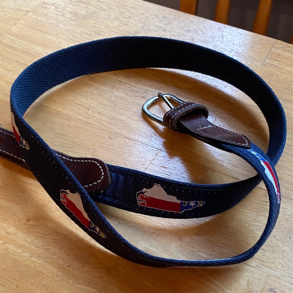 Moon Shine Made in USA Canvas Belt Men's 40 NC state pre-owned still good condi